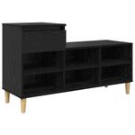 Casa si Gradina - Mobilier - Organizare si depozitare - Organizator incaltaminte - Dulap pentru pantofi cu sertar Stejar Negru 102 x 36 x 60 cm - Infinity.ro