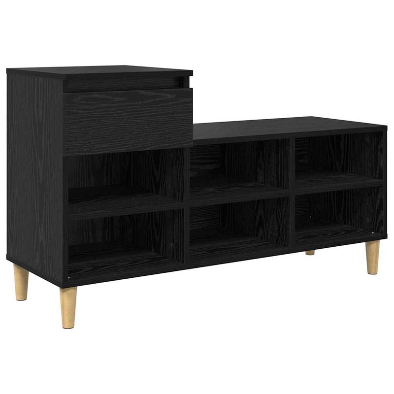 Casa si Gradina - Mobilier - Organizare si depozitare - Organizator incaltaminte - Dulap pentru pantofi cu sertar Stejar Negru 102 x 36 x 60 cm - Infinity.ro