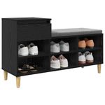 Casa si Gradina - Mobilier - Organizare si depozitare - Organizator incaltaminte - Dulap pentru pantofi cu sertar Stejar Negru 102 x 36 x 60 cm - Infinity.ro