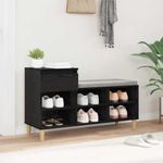 Casa si Gradina - Mobilier - Organizare si depozitare - Organizator incaltaminte - Dulap pentru pantofi cu sertar Stejar Negru 102 x 36 x 60 cm - Infinity.ro
