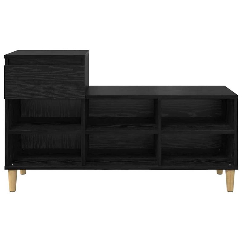 Casa si Gradina - Mobilier - Organizare si depozitare - Organizator incaltaminte - Dulap pentru pantofi cu sertar Stejar Negru 102 x 36 x 60 cm - Infinity.ro