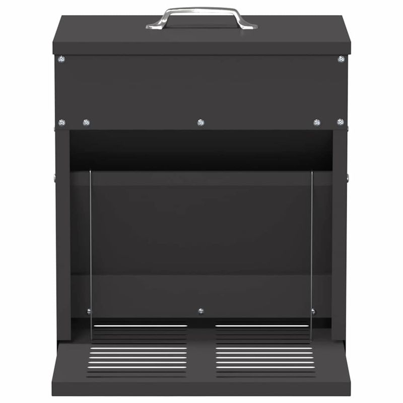 Petshop - Accesorii petshop - Castroane si adapatori - Hranitor cu pedale pentru pui Negru 33 x 42 x 40 cm - Infinity.ro