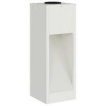 Casa si Gradina - Corpuri si surse de iluminat - Iluminat exterior - Felinare - Lampa de parcurs LED solar 2 pcs Alb Otel laminat la rece - Infinity.ro