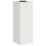 Casa si Gradina - Corpuri si surse de iluminat - Iluminat exterior - Felinare - Lampa de parcurs LED solar 2 pcs Alb Otel laminat la rece - Infinity.ro