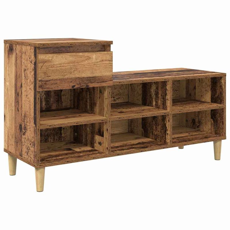 Casa si Gradina - Mobilier - Organizare si depozitare - Organizator incaltaminte - Dulap pentru pantofi Lemn vechi 102 x 36 x 60 cm Lemn compozit - Infinity.ro