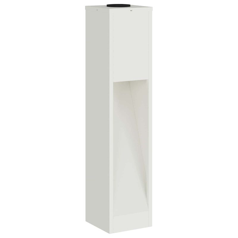 Casa si Gradina - Corpuri si surse de iluminat - Iluminat exterior - Felinare - Lampa de parcurs LED solar 2 pcs Alb Otel laminat la rece - Infinity.ro