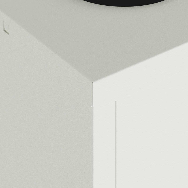 Casa si Gradina - Corpuri si surse de iluminat - Iluminat exterior - Felinare - Lampa de parcurs LED solar 2 pcs Alb Otel laminat la rece - Infinity.ro