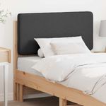 Casa si Gradina - Mobilier - Paturi si accesorii - Accesorii paturi - Tablie de pat tapitata Maro si gri inchis 80 cm Lemn de pin masiv - Infinity.ro