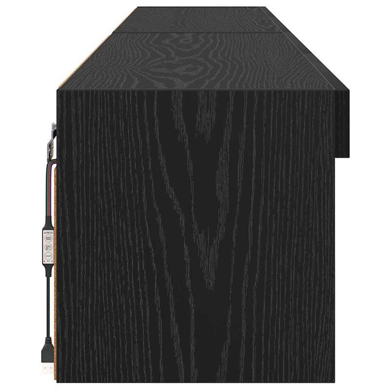 Casa si Gradina - Mobilier - Comode si corpuri - Comode - Dulapuri pentru TV Panama 2 pcs Stejar Negru 100 x 30 x 30 cm - Infinity.ro