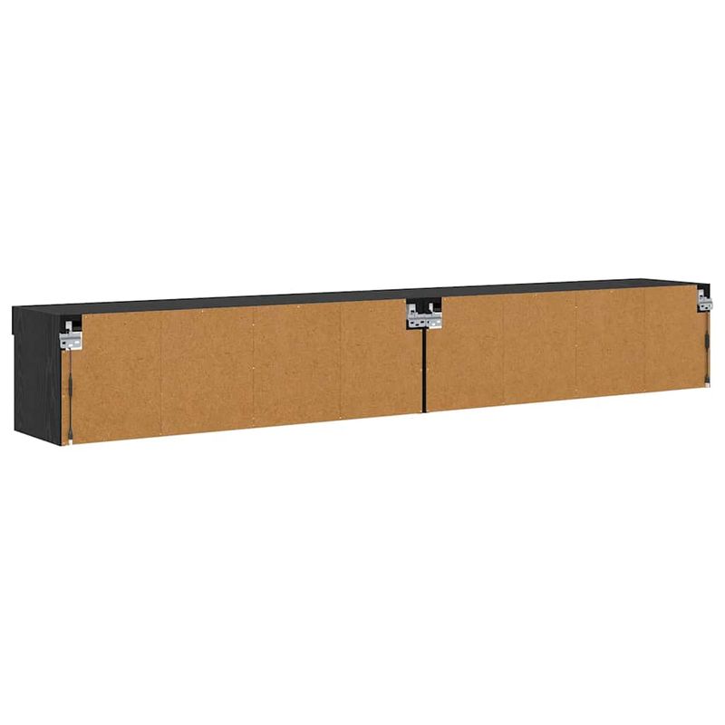 Casa si Gradina - Mobilier - Comode si corpuri - Comode - Dulapuri pentru TV Panama 2 pcs Stejar Negru 100 x 30 x 30 cm - Infinity.ro