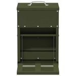 Petshop - Accesorii petshop - Castroane si adapatori - Hranitor cu pedale pentru pui Verde masliniu 25 x 42 x 40 cm - Infinity.ro