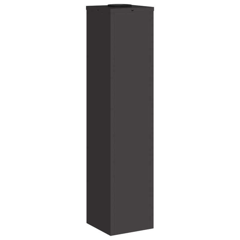 Casa si Gradina - Corpuri si surse de iluminat - Iluminat exterior - Felinare - Lampa de parcurs LED solar 2 pcs Negru Otel laminat la rece - Infinity.ro