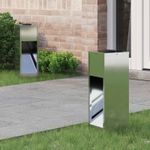 Casa si Gradina - Corpuri si surse de iluminat - Iluminat exterior - Felinare - Lampa de parcurs LED solar 2 pcs Galvanizat Galvanizat - Infinity.ro