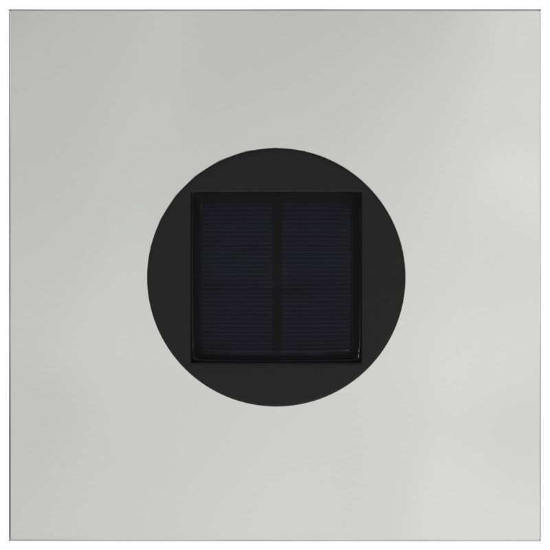 Casa si Gradina - Corpuri si surse de iluminat - Iluminat exterior - Felinare - Lampa de parcurs LED solar 2 pcs Galvanizat Galvanizat - Infinity.ro