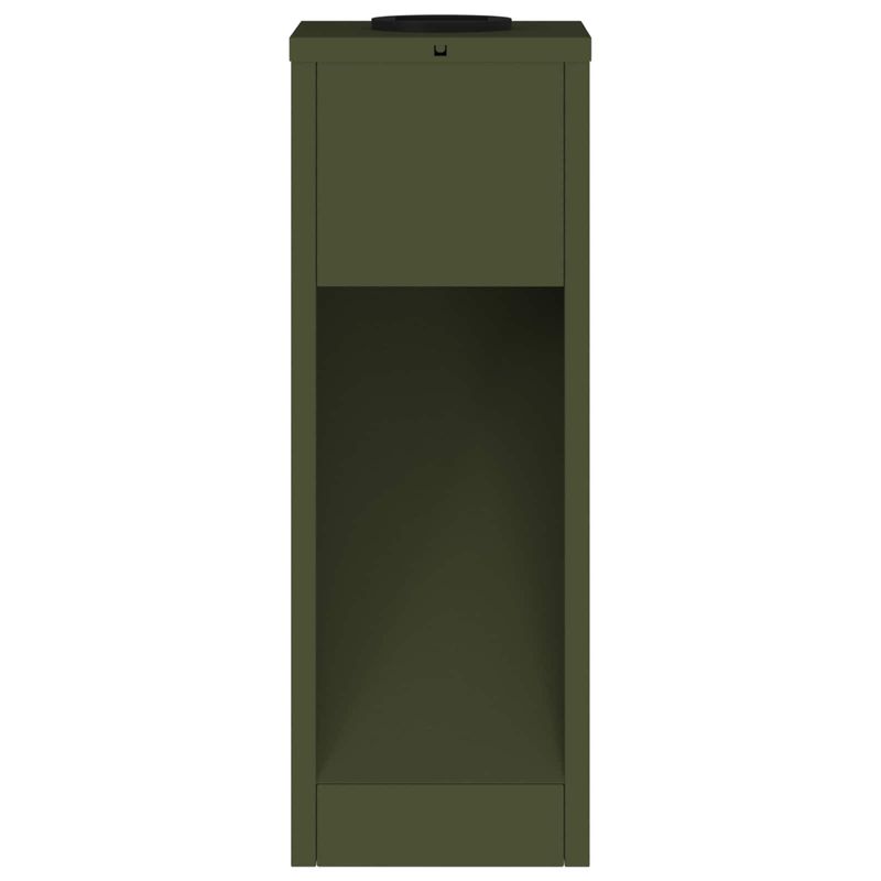 Casa si Gradina - Corpuri si surse de iluminat - Iluminat exterior - Felinare - Lampa de parcurs LED solar 2 pcs Verde masliniu - Infinity.ro