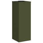 Casa si Gradina - Corpuri si surse de iluminat - Iluminat exterior - Felinare - Lampa de parcurs LED solar 2 pcs Verde masliniu - Infinity.ro