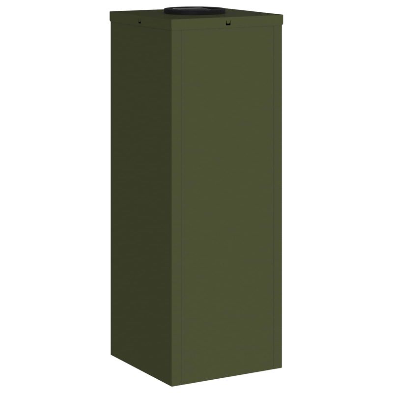 Casa si Gradina - Corpuri si surse de iluminat - Iluminat exterior - Felinare - Lampa de parcurs LED solar 2 pcs Verde masliniu - Infinity.ro