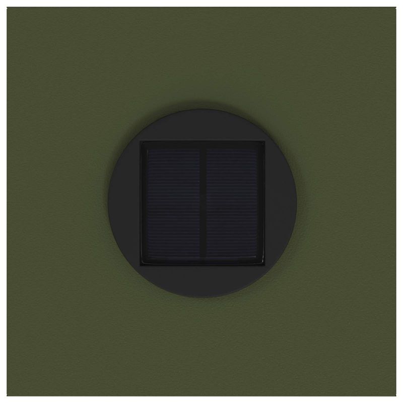 Casa si Gradina - Corpuri si surse de iluminat - Iluminat exterior - Felinare - Lampa de parcurs LED solar 2 pcs Verde masliniu - Infinity.ro