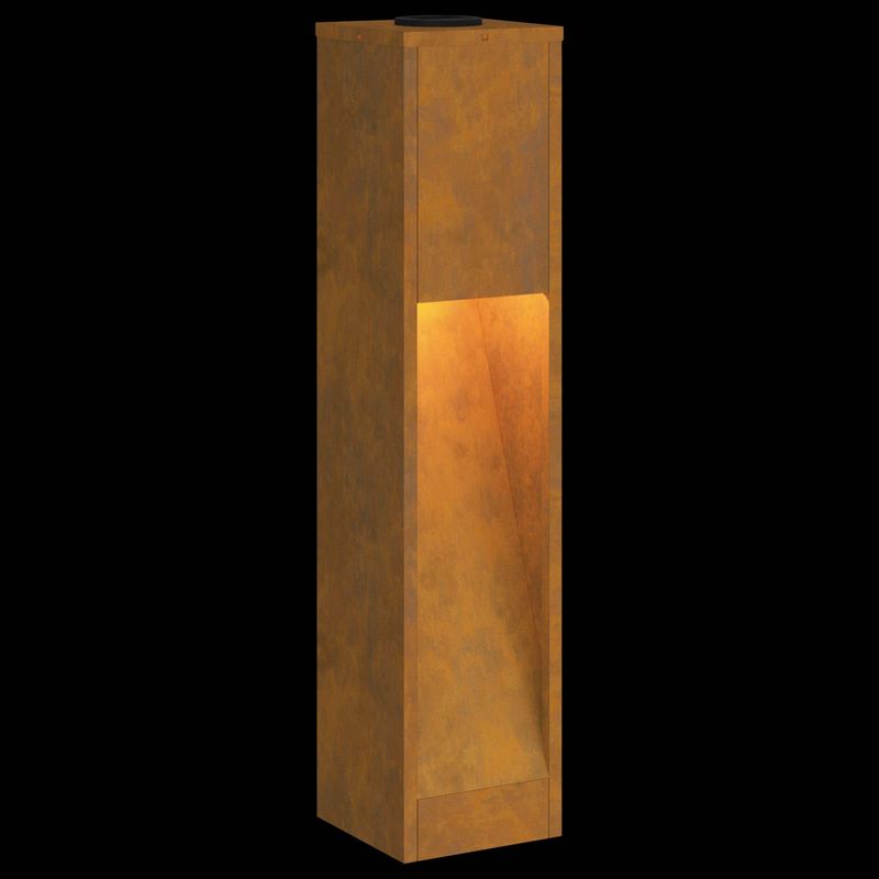 Casa si Gradina - Corpuri si surse de iluminat - Iluminat exterior - Felinare - Lampa de parcurs LED solar 2 pcs Galvanizat Galvanizat - Infinity.ro