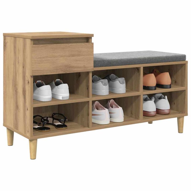 Casa si Gradina - Mobilier - Organizare si depozitare - Organizator incaltaminte - Dulap pentru pantofi Stejar Artizanal 102 x 36 x 60 cm - Infinity.ro