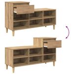 Casa si Gradina - Mobilier - Organizare si depozitare - Organizator incaltaminte - Dulap pentru pantofi Stejar Artizanal 102 x 36 x 60 cm - Infinity.ro