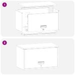 Casa si Gradina - Mobilier - Dulapuri si sifoniere - Dulapuri - Dulap de perete pentru garaj Alb 60 x 33 x 35 cm - Infinity.ro