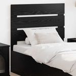 Casa si Gradina - Mobilier - Paturi si accesorii - Accesorii paturi - Tablie de pat cu dulapuri, negru, lemn prelucrat - Infinity.ro