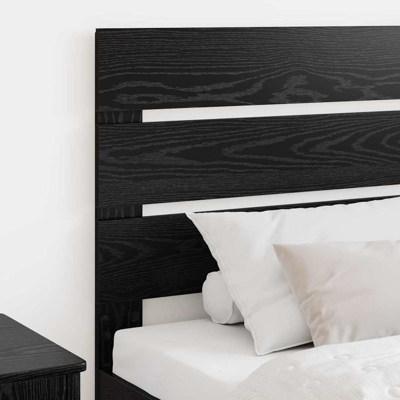 Casa si Gradina - Mobilier - Paturi si accesorii - Accesorii paturi - Tablie de pat cu dulapuri, negru, lemn prelucrat - Infinity.ro
