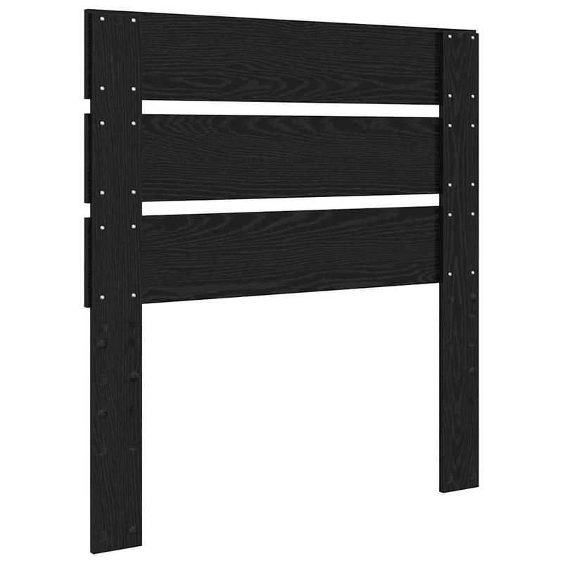 Casa si Gradina - Mobilier - Paturi si accesorii - Accesorii paturi - Tablie de pat cu dulapuri, negru, lemn prelucrat - Infinity.ro