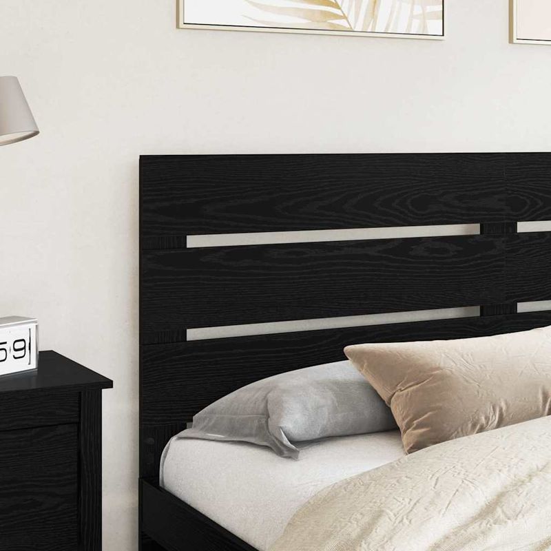Casa si Gradina - Mobilier - Paturi si accesorii - Accesorii paturi - Tablie de pat cu dulap si LED, stejar maro, 220x16,5x103,5 cm - Infinity.ro