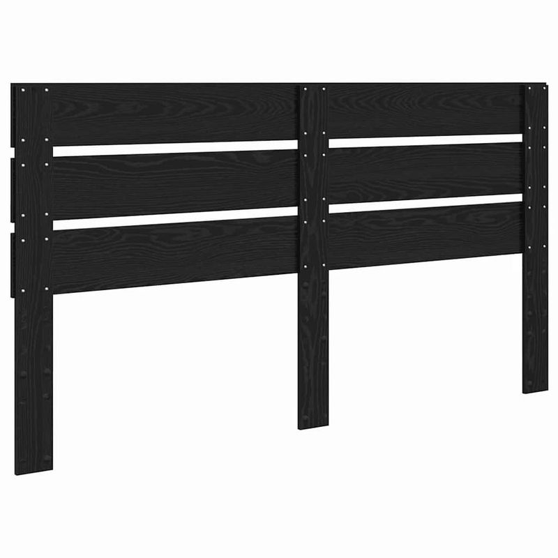 Casa si Gradina - Mobilier - Paturi si accesorii - Accesorii paturi - Tablie de pat cu dulap si LED, stejar maro, 220x16,5x103,5 cm - Infinity.ro