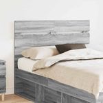 Casa si Gradina - Mobilier - Paturi si accesorii - Accesorii paturi - Tablie de pat Gri Sonoma 120 cm Lemn compozit - Infinity.ro