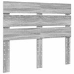 Casa si Gradina - Mobilier - Paturi si accesorii - Accesorii paturi - Tablie de pat Gri Sonoma 120 cm Lemn compozit - Infinity.ro