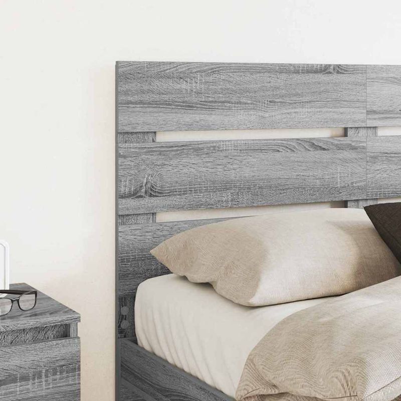 Casa si Gradina - Mobilier - Paturi si accesorii - Accesorii paturi - Tablie de pat Gri Sonoma 120 cm Lemn compozit - Infinity.ro