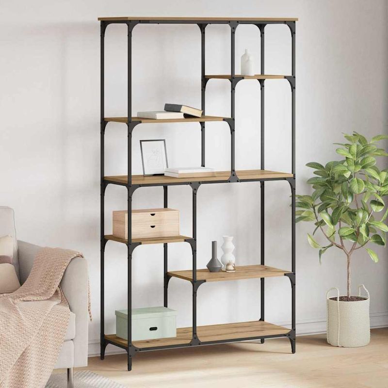 Casa si Gradina - Mobilier - Biblioteci si rafturi - Biblioteci - Raft pentru carti Stejar Artizanal 99 x 35,5 x 176 cm - Infinity.ro