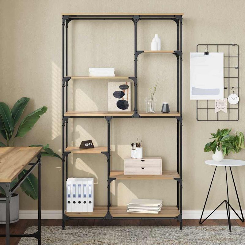 Casa si Gradina - Mobilier - Biblioteci si rafturi - Biblioteci - Raft pentru carti Stejar Artizanal 99 x 35,5 x 176 cm - Infinity.ro