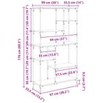 Casa si Gradina - Mobilier - Biblioteci si rafturi - Biblioteci - Raft pentru carti Stejar Artizanal 99 x 35,5 x 176 cm - Infinity.ro