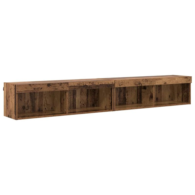 Casa si Gradina - Mobilier - Comode si corpuri - Comode - Dulapuri pentru TV Panama 2 pcs Lemn vechi 100 x 30 x 30 cm - Infinity.ro