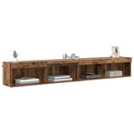 Casa si Gradina - Mobilier - Comode si corpuri - Comode - Dulapuri pentru TV Panama 2 pcs Lemn vechi 100 x 30 x 30 cm - Infinity.ro