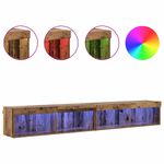 Casa si Gradina - Mobilier - Comode si corpuri - Comode - Dulapuri pentru TV Panama 2 pcs Lemn vechi 100 x 30 x 30 cm - Infinity.ro