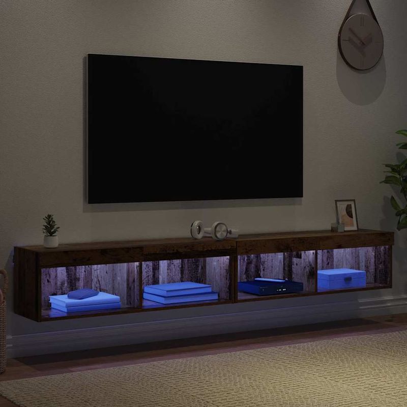 Casa si Gradina - Mobilier - Comode si corpuri - Comode - Dulapuri pentru TV Panama 2 pcs Lemn vechi 100 x 30 x 30 cm - Infinity.ro