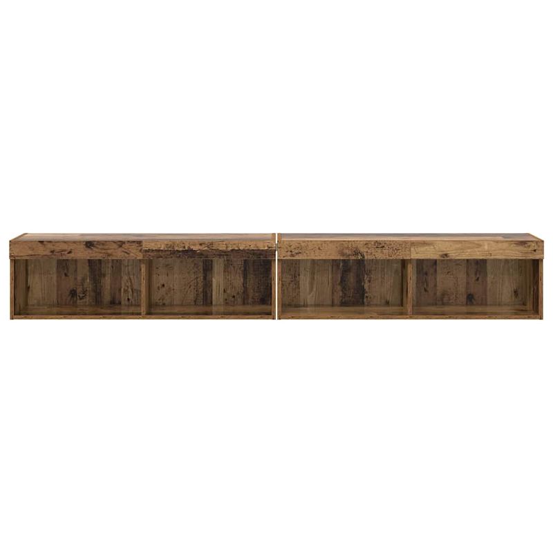 Casa si Gradina - Mobilier - Comode si corpuri - Comode - Dulapuri pentru TV Panama 2 pcs Lemn vechi 100 x 30 x 30 cm - Infinity.ro
