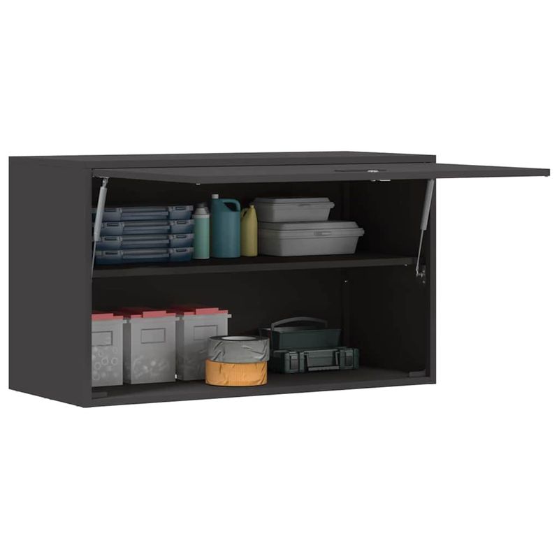Casa si Gradina - Mobilier - Dulapuri si sifoniere - Dulapuri - Dulap de perete pentru garaj Negru 90 x 40 x 53 cm - Infinity.ro