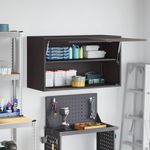 Casa si Gradina - Mobilier - Dulapuri si sifoniere - Dulapuri - Dulap de perete pentru garaj Negru 90 x 40 x 53 cm - Infinity.ro