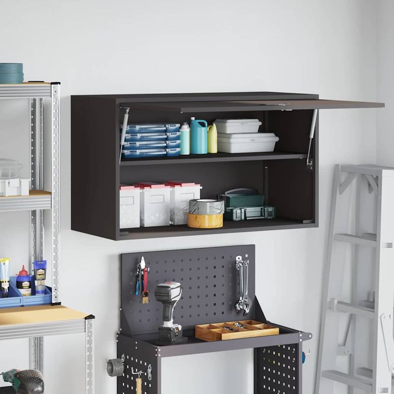 Casa si Gradina - Mobilier - Dulapuri si sifoniere - Dulapuri - Dulap de perete pentru garaj Negru 90 x 40 x 53 cm - Infinity.ro