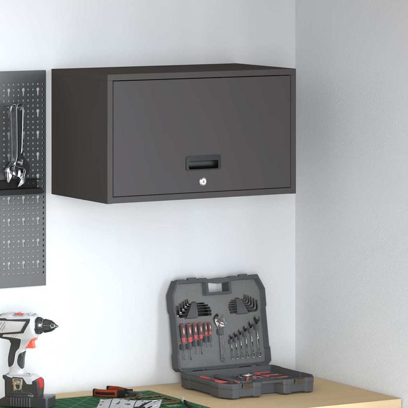 Casa si Gradina - Mobilier - Dulapuri si sifoniere - Dulapuri - Dulap de perete pentru garaj Negru 60 x 33 x 35 cm - Infinity.ro