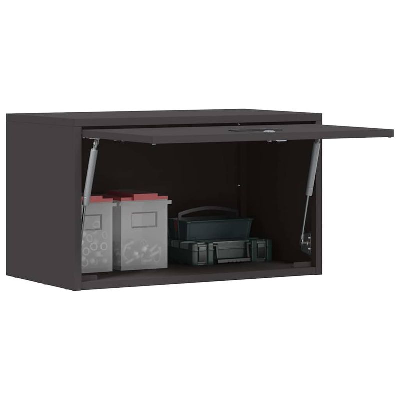 Casa si Gradina - Mobilier - Dulapuri si sifoniere - Dulapuri - Dulap de perete pentru garaj Negru 60 x 33 x 35 cm - Infinity.ro