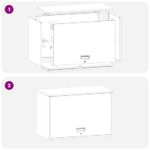 Casa si Gradina - Mobilier - Dulapuri si sifoniere - Dulapuri - Dulap de perete pentru garaj Alb 80 x 40 x 53 cm - Infinity.ro