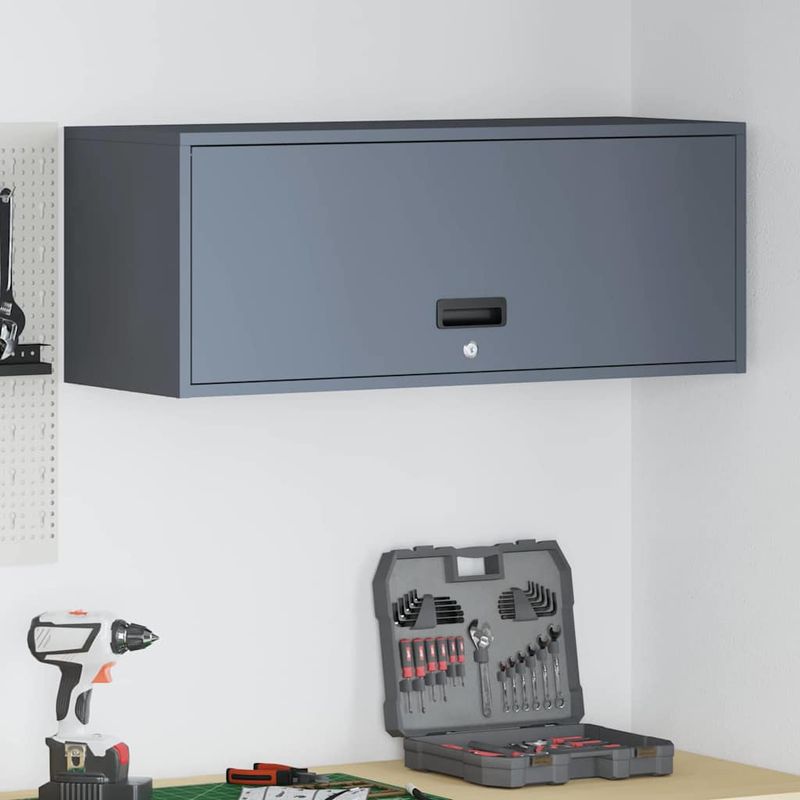 Casa si Gradina - Mobilier - Dulapuri si sifoniere - Dulapuri - Dulap de perete pentru garaj Antracit 90 x 33 x 35 cm - Infinity.ro