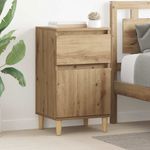 Casa si Gradina - Mobilier - Comode si corpuri - Noptiere - Dulap de noapte Stejar Artizanal 40 x 35 x 70 cm Lemn compozit - Infinity.ro